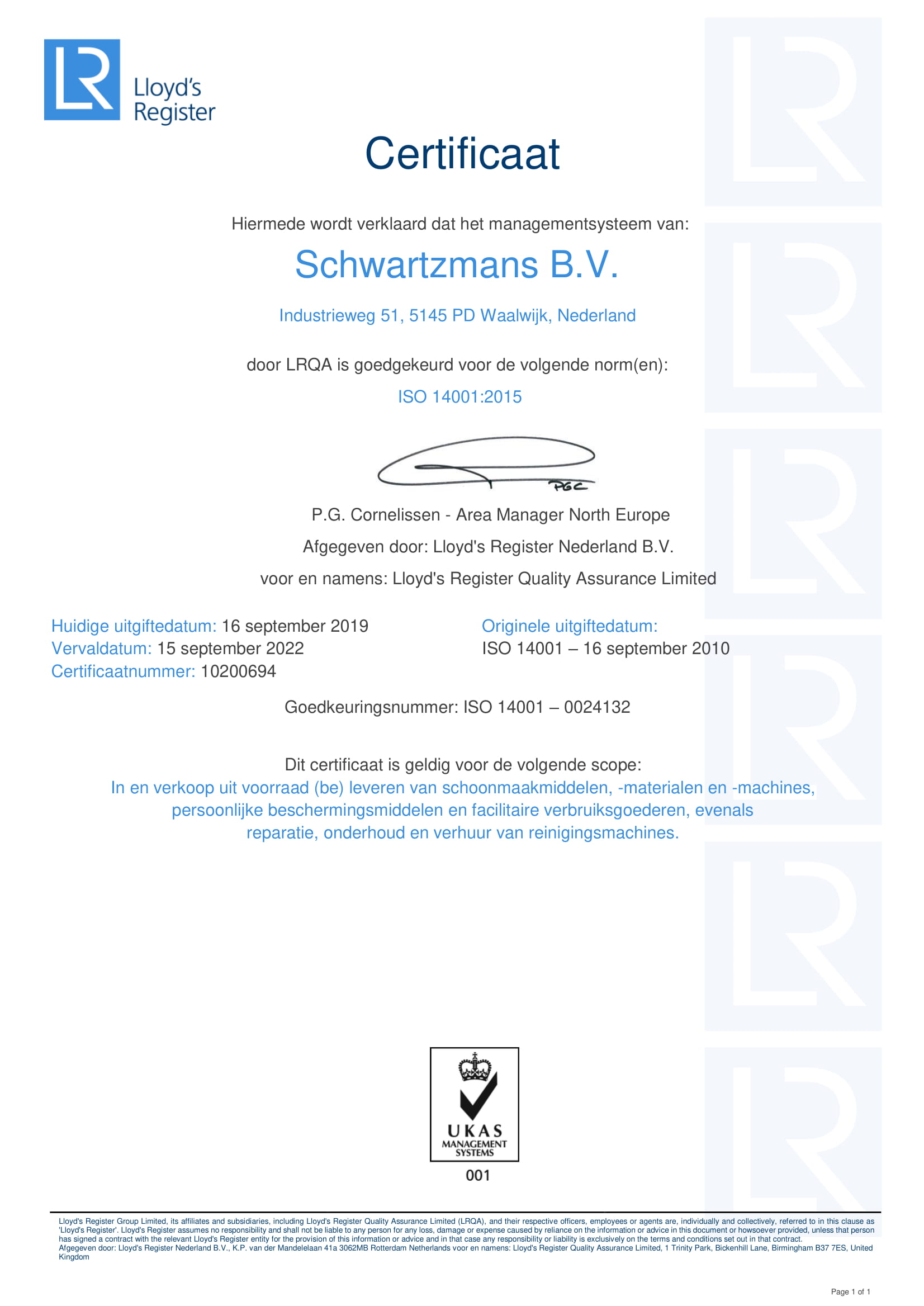 ISO Certificering 14001:2015